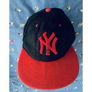 NY Classic New York Hat Black and Red  NY Baseball Cap Adjustable Snapback Hat